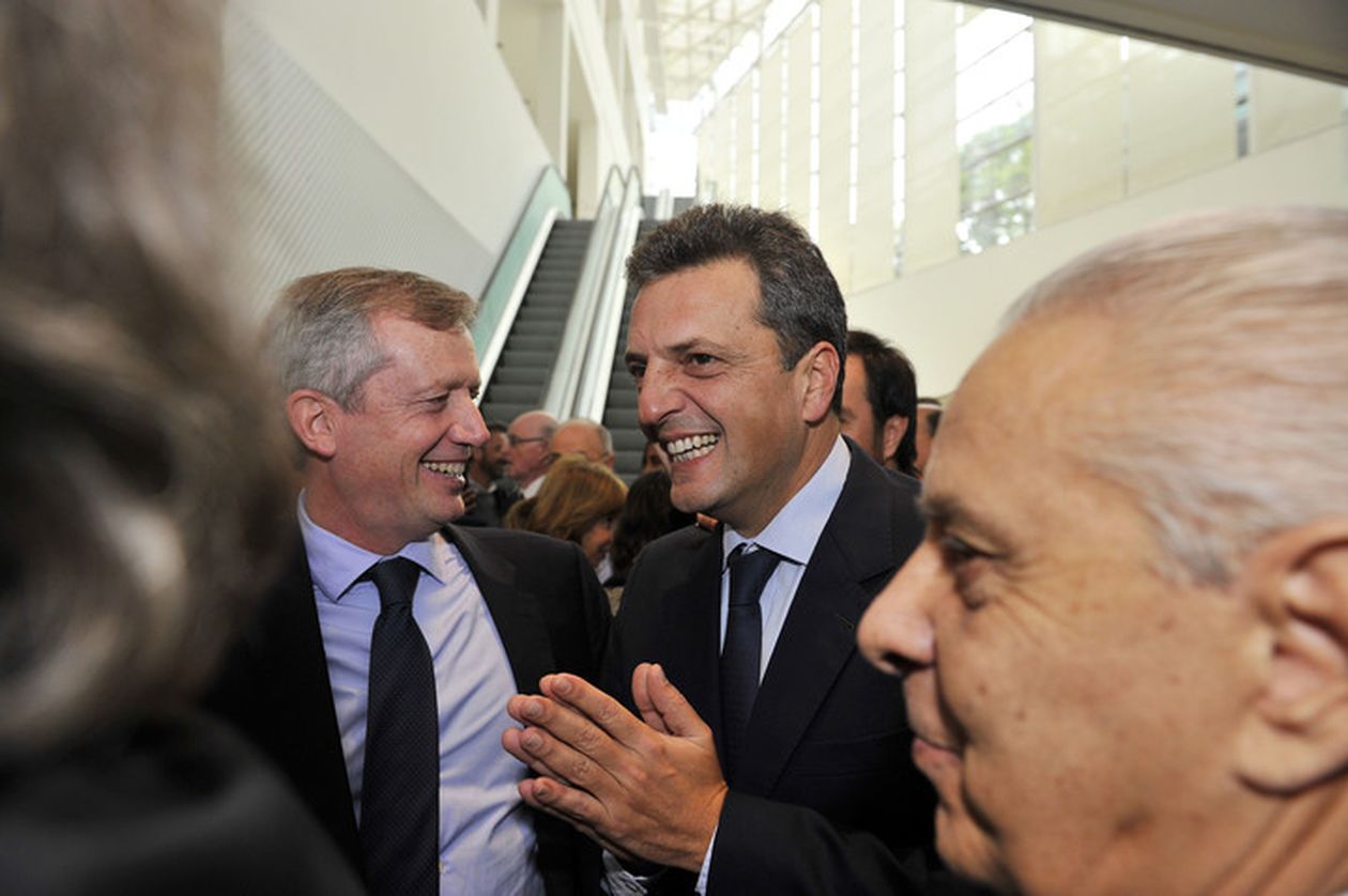 Emilio Monzó y Sergio Massa.&nbsp;