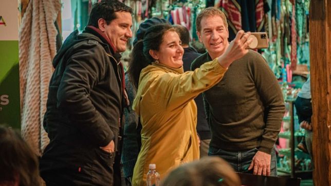 Maximiliano Abad, Marciel Etchecoin y Diego Santilli.