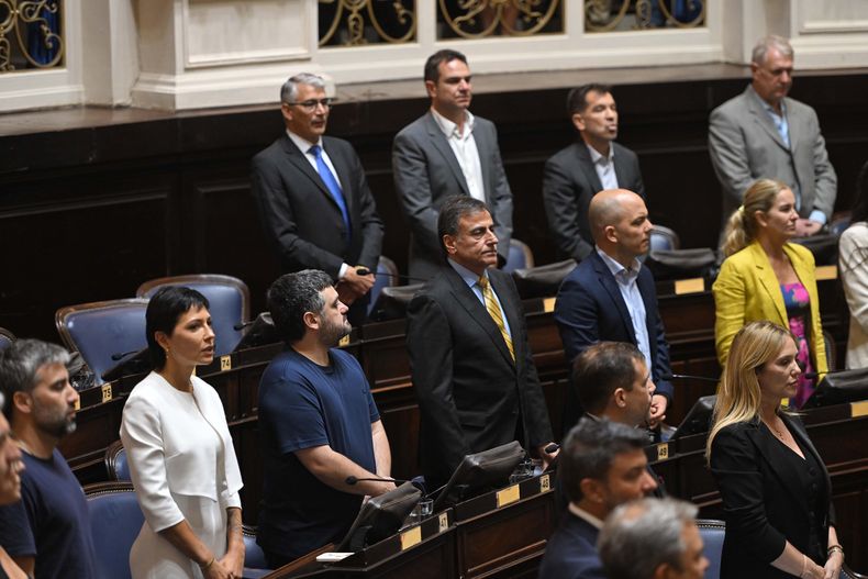 El bloque de UP en Diputados. Legislatura bonaerense.