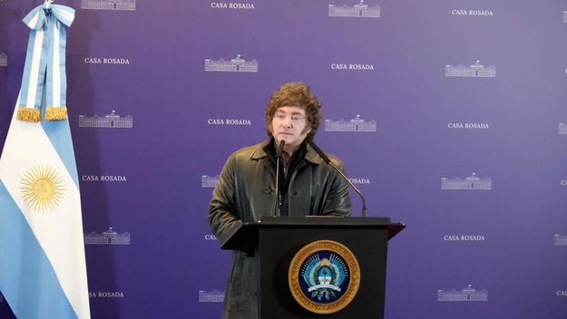 Javier Milei en la Casa Rosada