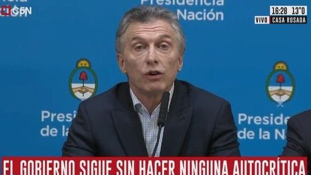 Macri culpó al kirchnerismo y a sus votantes por la tormenta financiera