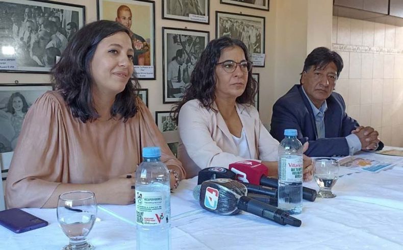 Leila Chaher y Carolina Moisés, cuando estaban en la misma vereda: hoy son rivales. La diputada de La Cámpora es referente del Frente Justicialista de Jujuy, la senadora armó el Frente Somos Más.
