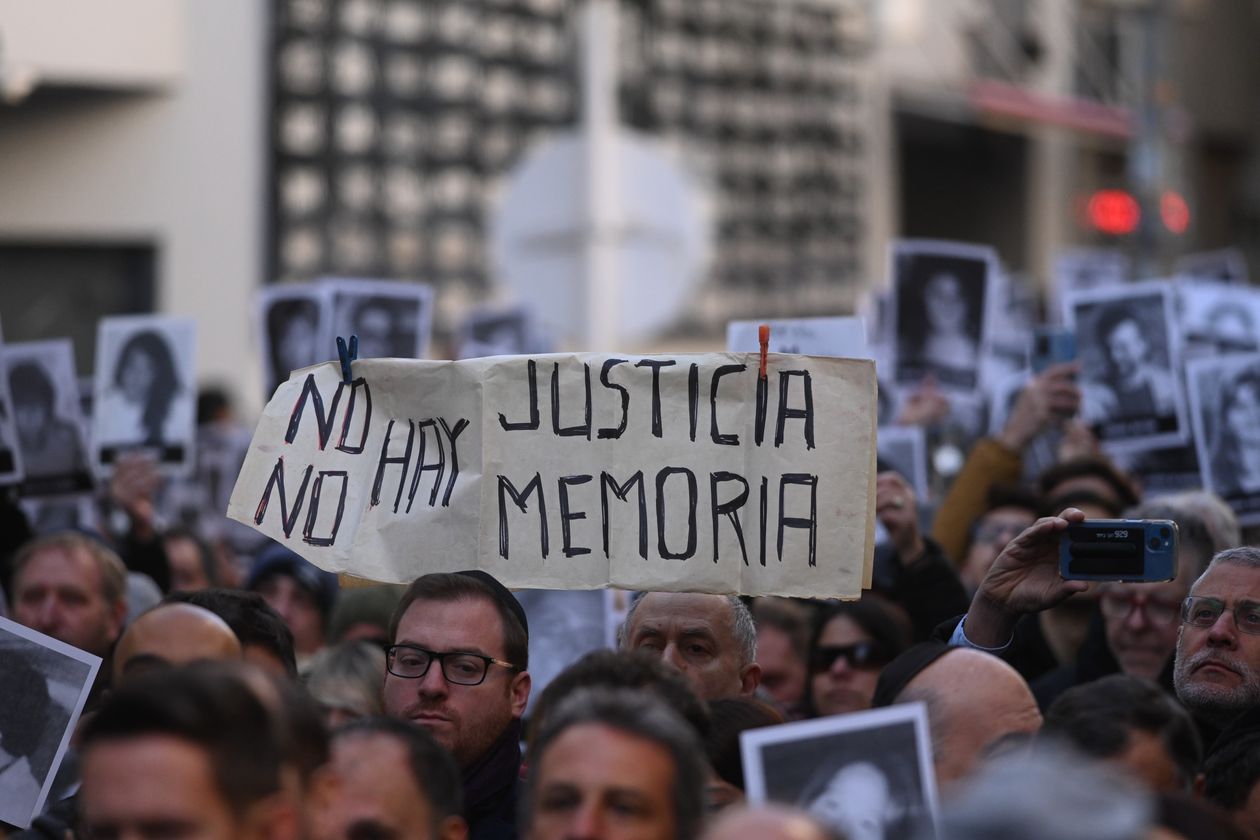 El lema del acto de este año fue Justicia ausente. Digamos presente.