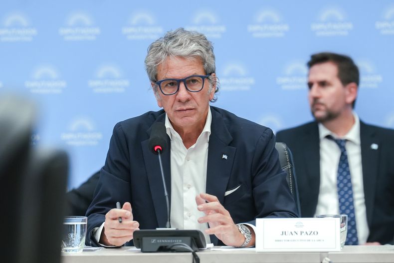 Juan Pazo, titular de la ARCA, durante el debate del Presupuesto 2026.