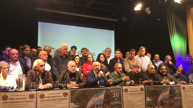 con criticas al gobierno, los gremios opositores ratificaron el paro del martes