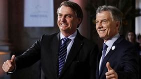Bolsonaro les pide a los empresarios de Brasil que apoyen a Macri