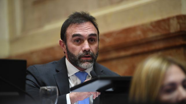 Ezequiel Atauche, presidente del bloque La Libertad Avanza del Senado.
