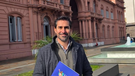Fernando Rambaldi, intendente de La Calera, en visita a la Casa Rosada