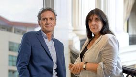 Gabriel Katopodis y Teresa García.