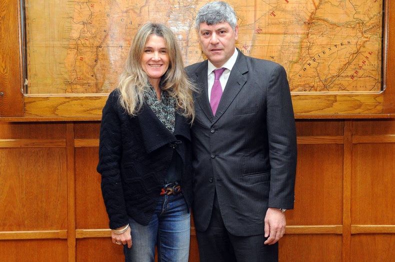 Giraudo junto a Ricardo Buryaile, quien fuera su jefe en el Ministerio de Agroindustria en la gestión Cambiemos.