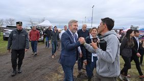 Rogelio Frigerio, gobernador de Entre Ríos, participó de la inauguración de la Expo Rural en Concepción del Uruguay.