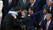Javier Milei, Axel Kicillof y Mauricio y Jorge Macri en la asunción presidencial