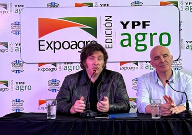Javier Milei en la Expoagro