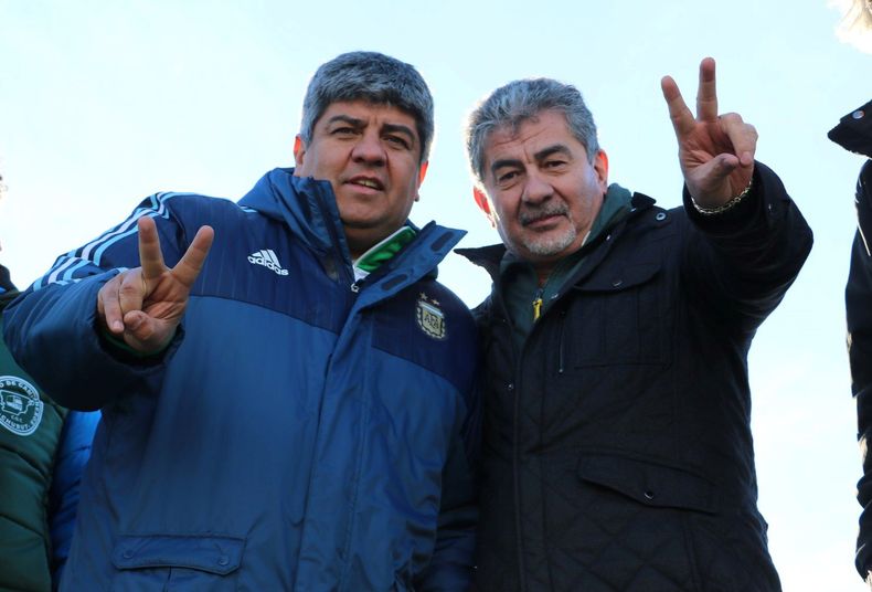 Pablo Moyano junto a Jorge Taboada.
