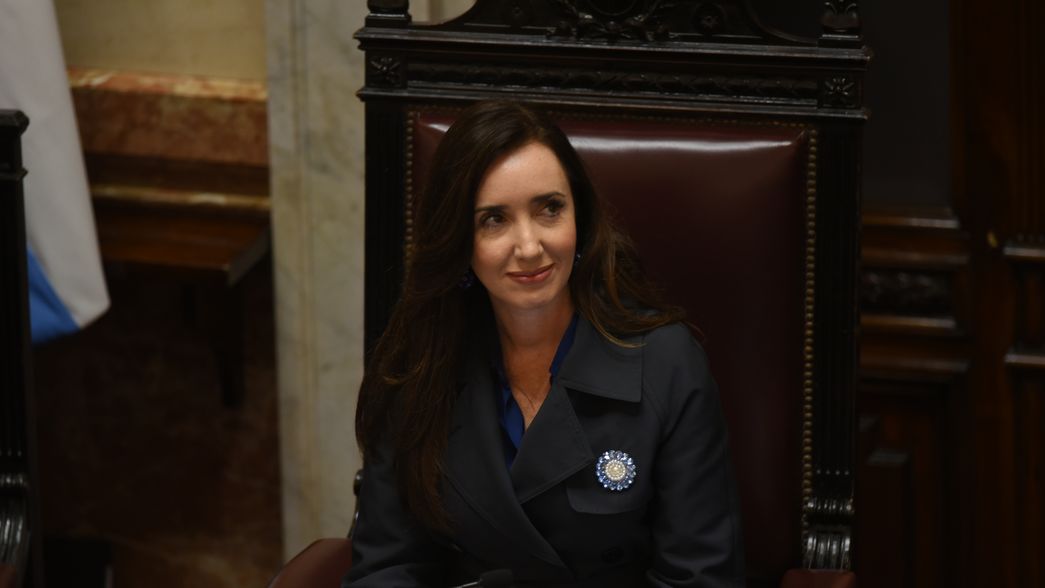 Victoria Villarruel, presidenta del Senado. 