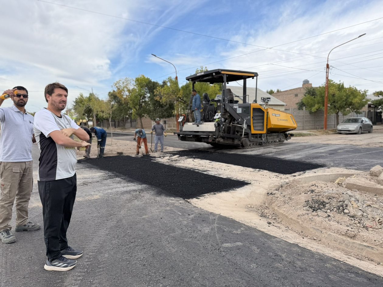 La obra pública, elemento central de la gestión de Buteler en Cipolletti.