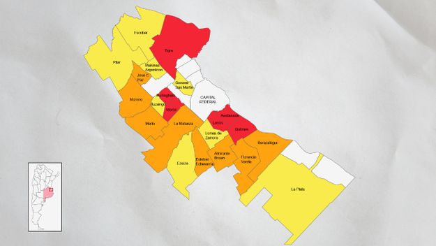 El mapa de calor de la interna peronista en el conurbano