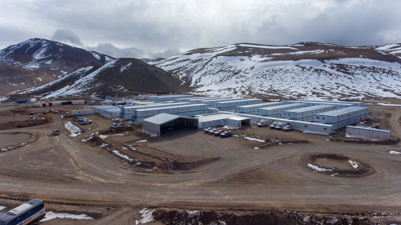 El campamento Batidero de la empresa Vicuña Corp en San Juan