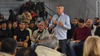 El exgobernador Domingo Peppo durante el plenario en Fontana. Entre los referentes del panperonismo, Gustavo Martínez anota y José Mongeló escucha.