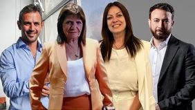 Martín Menem, Patricia Bullrich, Sandra Pettovello y Agustín Laje.&nbsp;