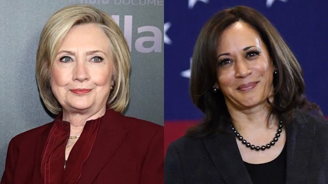 Hillary Clinton y Kamala Harris.