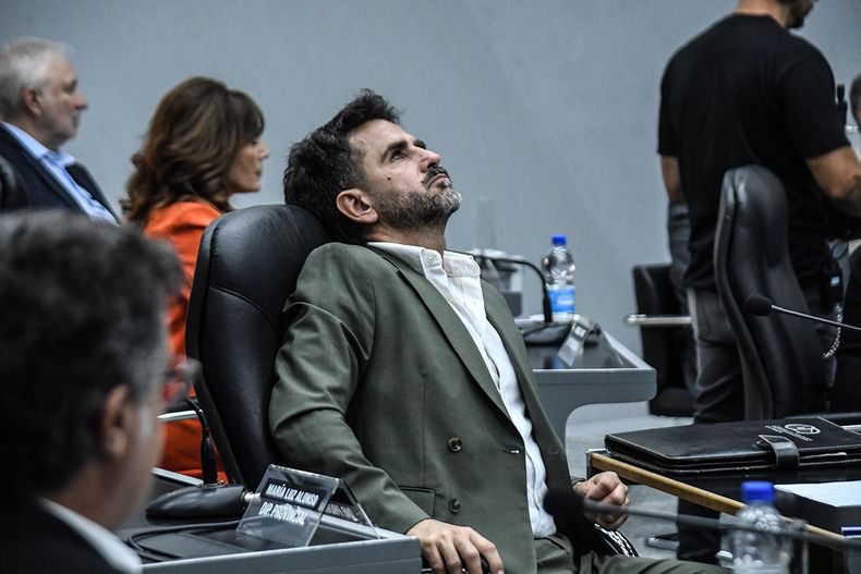 Espartaco Marín, en su banca: el ultravernismo se la tenía jurada y lo desbancó de la jefatura de bloque. FOTO: www.radiokermes.com