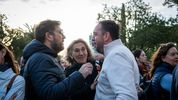 El diputado vernista de La Pampa, Hernán Pérez Araujo; la vicegobernadora Alicia Mayoral y el intendente de Santa Rosa Luciano di Nápoli se encontraron en la Marcha Federal Universitaria: coincidencias y tensiones. El diputado vernista de La Pampa, Hernán Pérez Araujo; la vicegobernadora Alicia Mayoral y el intendente de Santa Rosa Luciano di Nápoli se encontraron en la Marcha Federal Universitaria: coincidencias y tensiones.
