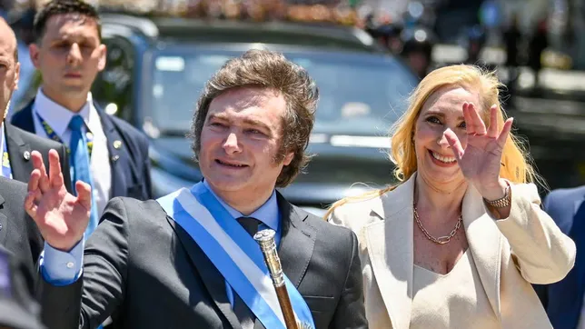 Javier Milei y Karina Milei. 