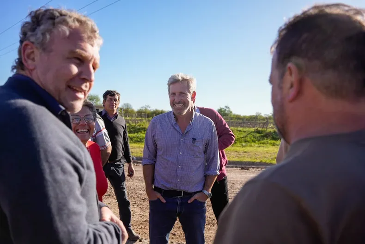 Rogelio Frigerio y Pedro Galimberti, en tiempos de campaña electoral en Entre Ríos, el año pasado.