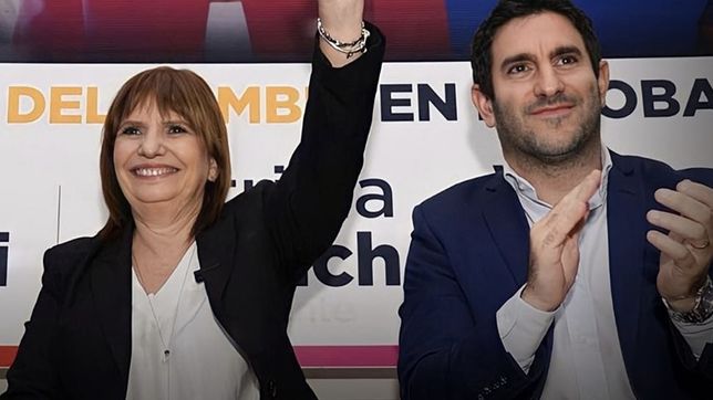 Walter Klix junto a Patricia Bullrich.