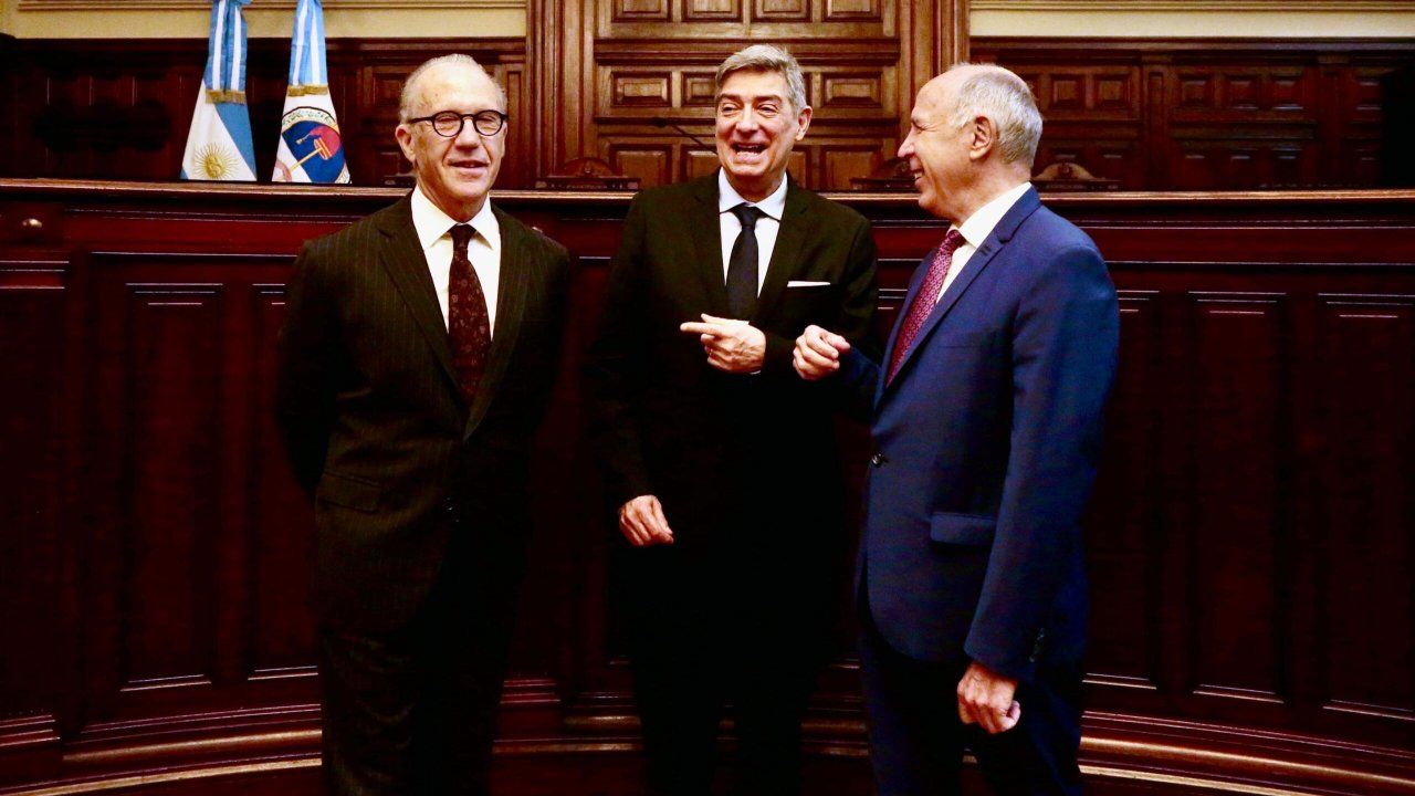 Horacio Rosatti, Carlos Rosenkrantz y Ricardo Lorenzetti, ministros de la Corte Suprema de Justicia.&nbsp;
