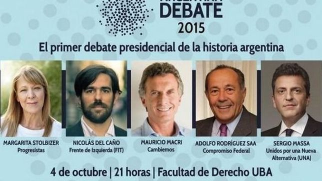 los candidatos que participaran del debate presidencial chicanean a scioli por su ausencia