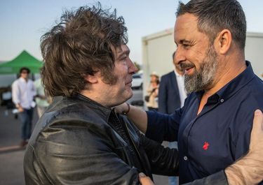 Javier Milei y Santiago Abascal, protagonistas de la ultraderecha iberoamericana.