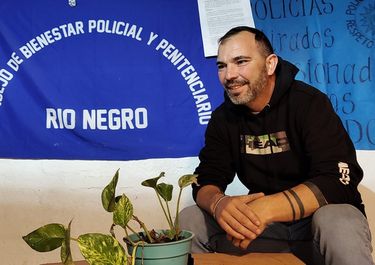 Rubén Muñoz, el referente que encabeza la protesta de los policías de Río Negro.