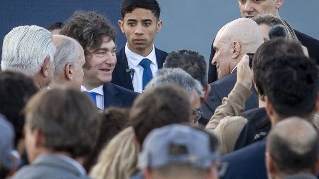 Javier Milei y José Luis Espert en el penal de Ezeiza.