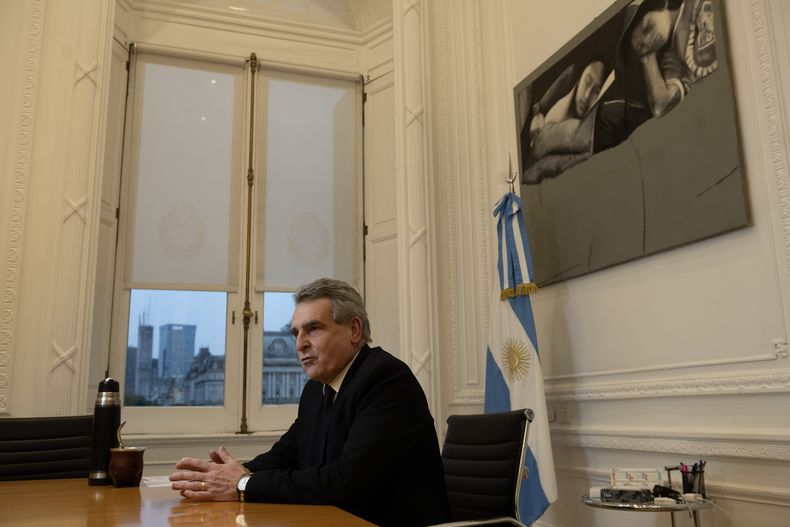 Rossi en su despacho de la Jefatura de Gabinete. Foto: Victoria Gesualdi.&nbsp;