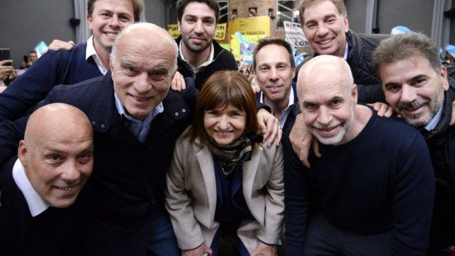 bullrich y larreta, en patoneta: un vuelo con palomas para avistar la doble grieta
