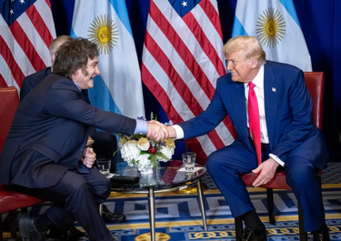 Javier Milei y el presidente de Estados Unidos, Donald Trump.