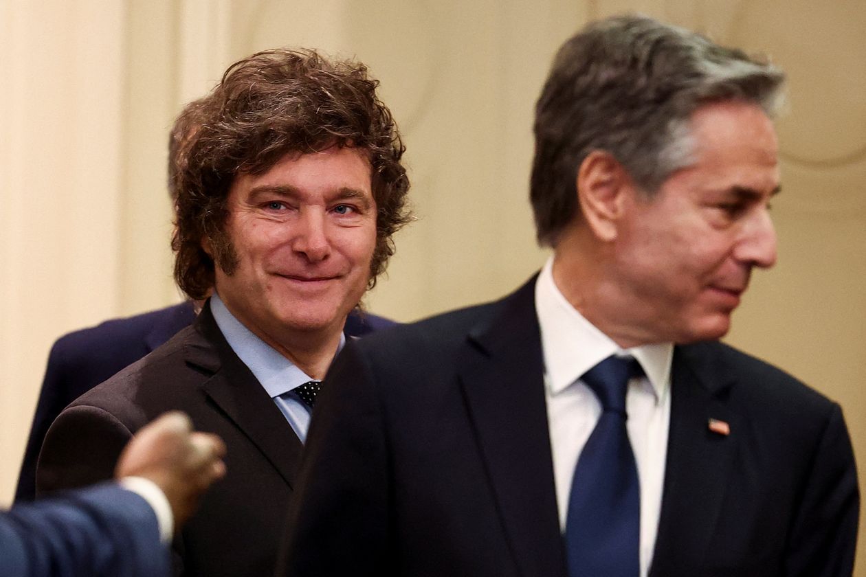 Javier Milei y Antony Blinken Noticias Argentinas