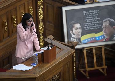 Delcy Rodríguez, la presidenta encargada de Venezuela.