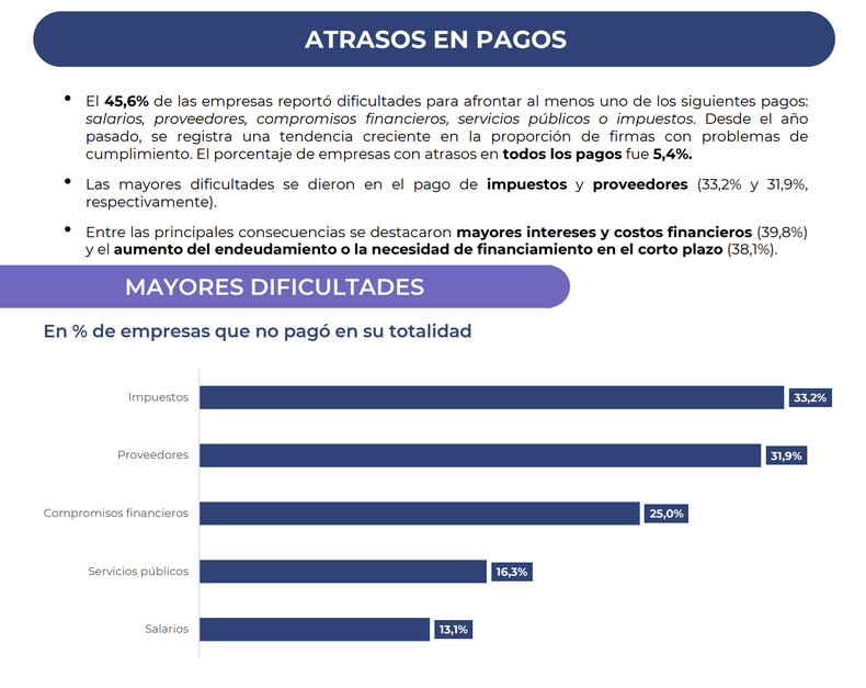 Las industrias postergan el pago de impuestos, según la UIA.