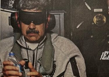 El presidente de Venezuela, Nicolás Maduro, secuestrado.