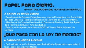 Charla sobre Papel Prensa y la Ley de Medios en La Plata