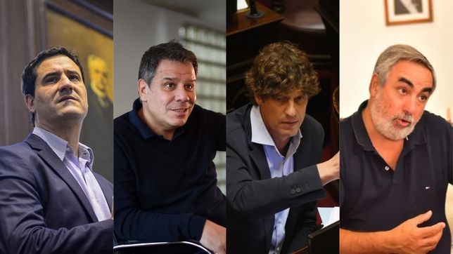 Abad, Manes, Lousteau y Fernández, las cuatro cabezas de la diáspora radical.