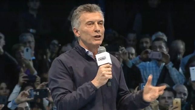 el macri euforico grito en cordoba: esta incertidumbre nos hace dano
