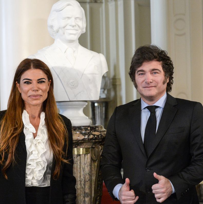 Javier Milei y Zulemita Menem