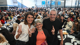 Julio Zamora, intendente de Tigre, y su esposa Gisela Zamora