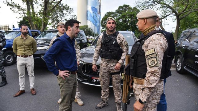 Figueroa Escauriza, candidato de Unidos en Rosario, en la última subasta de vehículos.