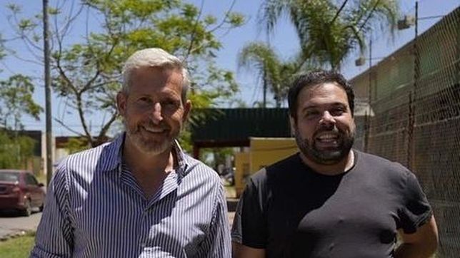 Rogelio Frigerio, candidato a gobernador por Juntos por Entre Ríos y Manuel Troncoso (PRO), diputado provincial.