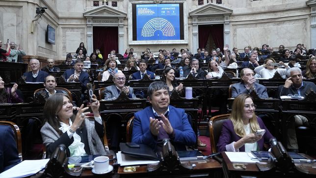 Sesión en que la oposición le dio dolores de cabeza a Milei.&nbsp;